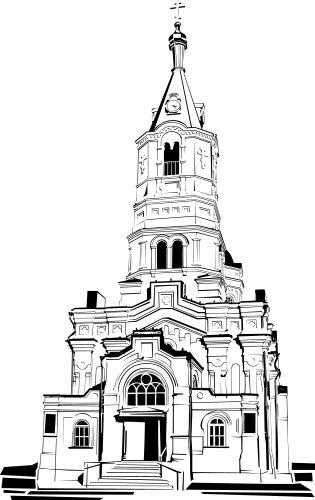 Religious Temple Spire Vector Image