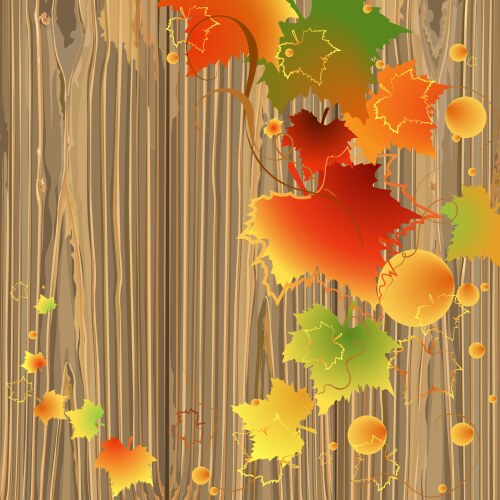 Colorful autumn backdrop Royalty Free Vector Image