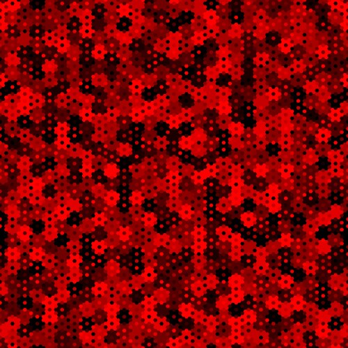 ruby pattern of hexagons and squares red maroon vector image