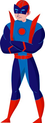Superhero flat Royalty Free Vector Image - VectorStock
