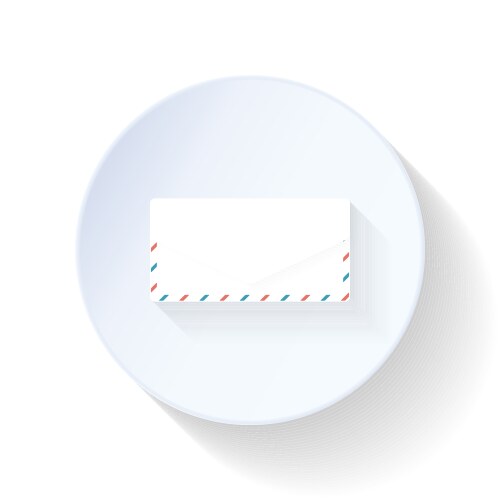 Open letter flat icon Royalty Free Vector Image