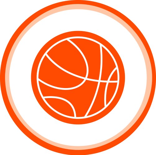 Basketball ball icon Vector Image
