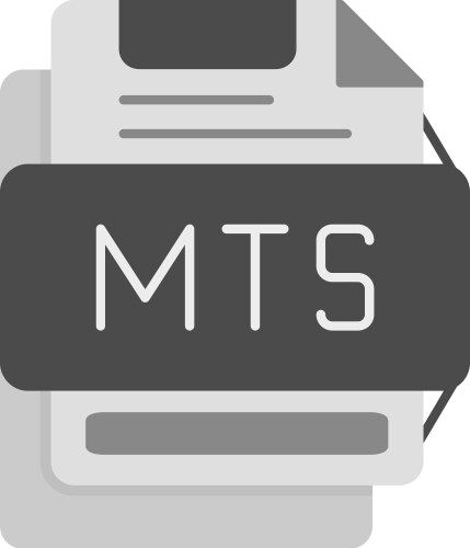 MTS Video Format Icon – Royalty-Free Vector | VectorStock