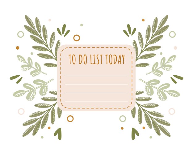 Cute weekly planner background with chat bubble Vector Image
