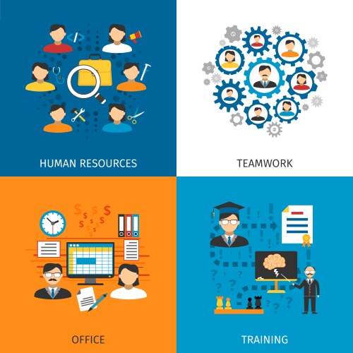 Human resources recruiting concept Royalty Free Vector Image