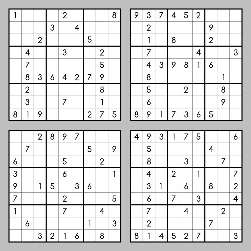 Sudoku Vector Images (over 2,500)