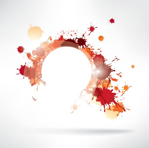 Abstract background with splash Royalty Free Vector Image