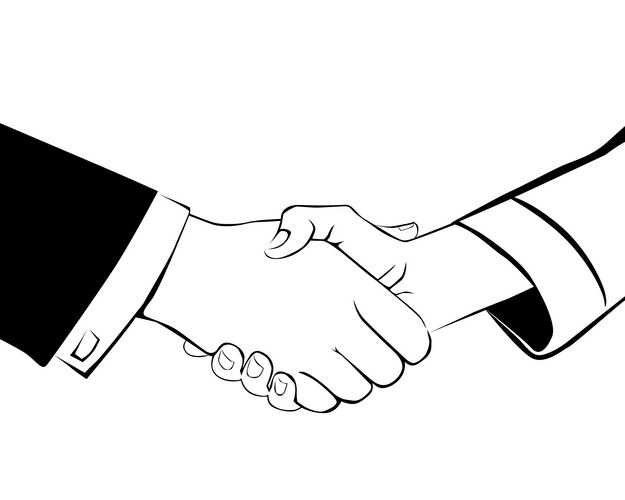 Handshake Vector Image