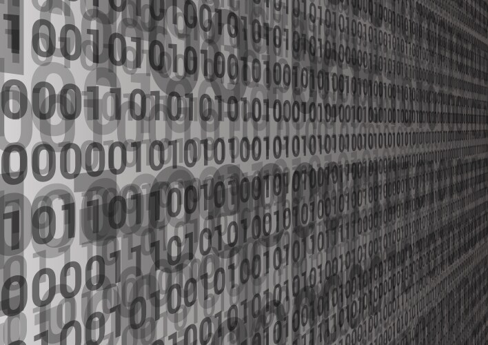 Digital Binary Code Background vector image