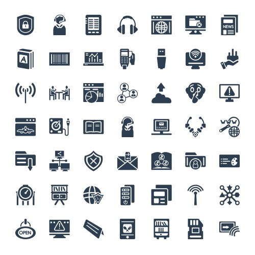 Information icons vector image