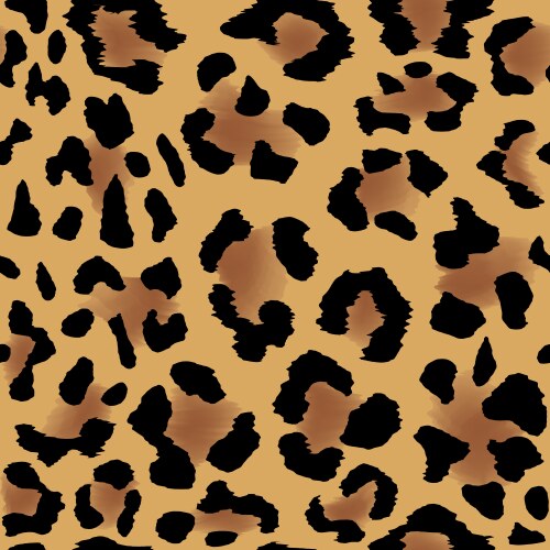 leopard skin pattern vector image vector image