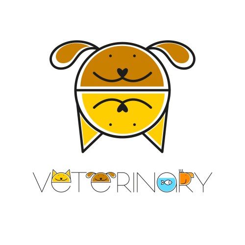 Pet Clinic Logo Template Vector Image