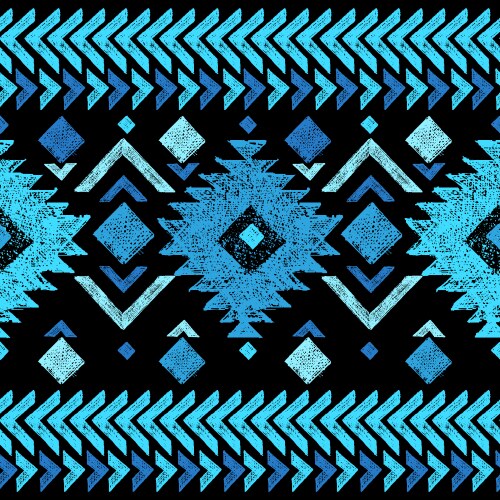 Ethnic hand drawn seamless pattern Royalty Free Vector Image