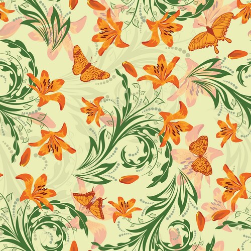 Seamless floral Royalty Free Vector Image - VectorStock