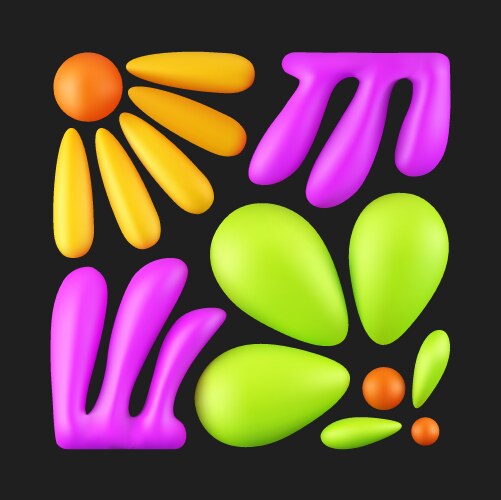 Abstract spring flowers Royalty Free Vector Image