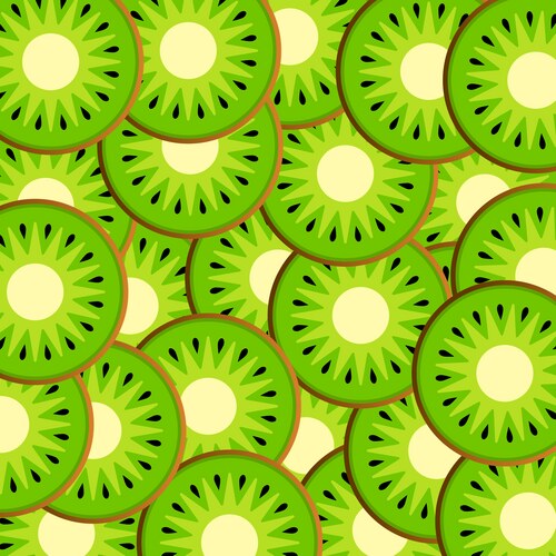 Slices of kiwi Vector Image