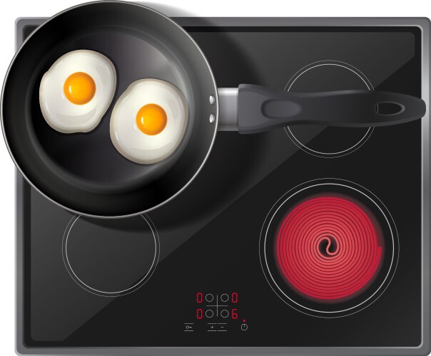 Cookware realistic composition Royalty Free Vector Image