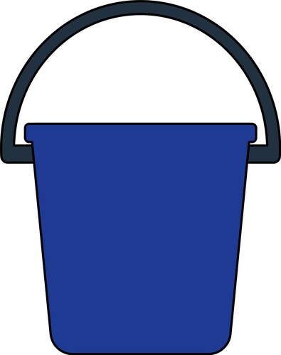 Icon bucket Vector Image