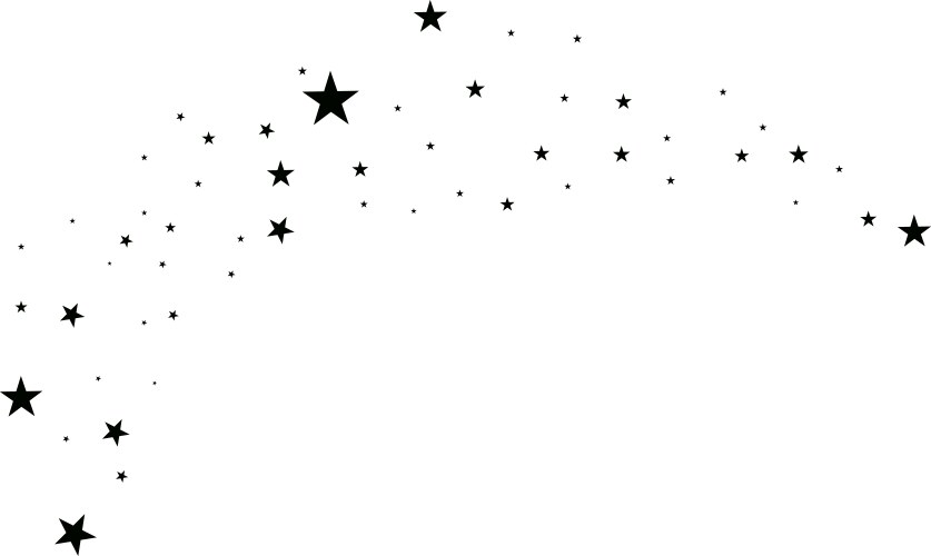 stars on a white background vector image