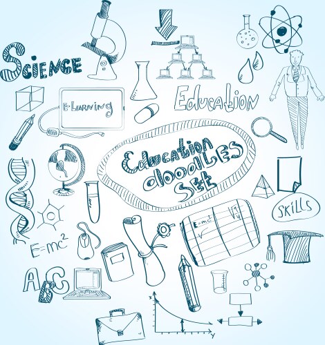 Creative process doodle Royalty Free Vector Image