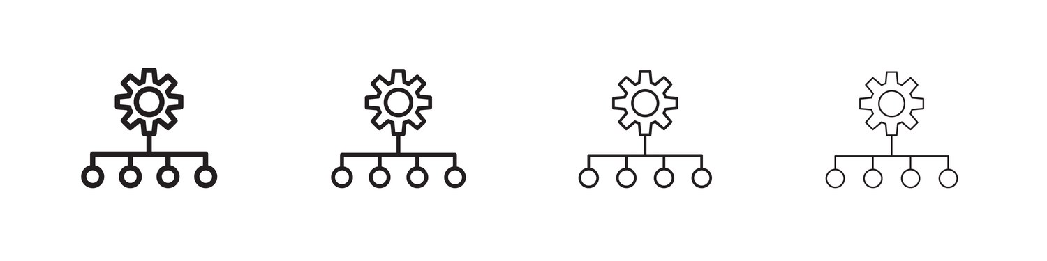 Workflow Process Icon - Streamline – Royalty-Free Vector | VectorStock