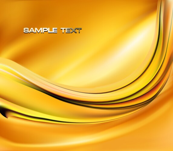 Gold brown abstract background with waves Vector Image