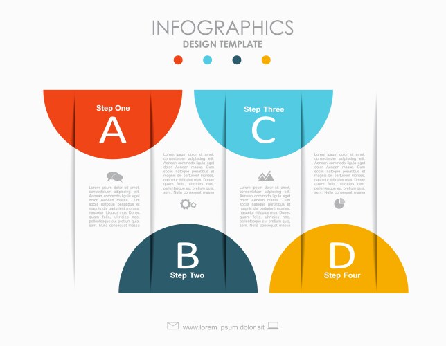 Modern design minimal style infographic template Vector Image
