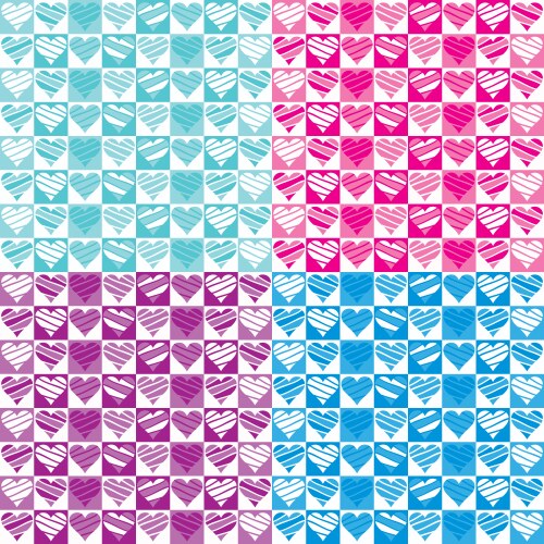Blue seamless pattern with organic shapes Vector Image