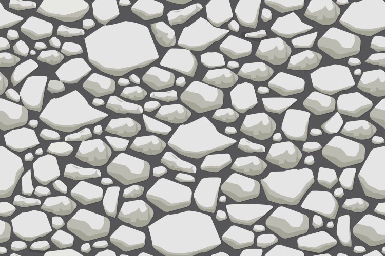 Grey stone wall texture seamless background Vector Image