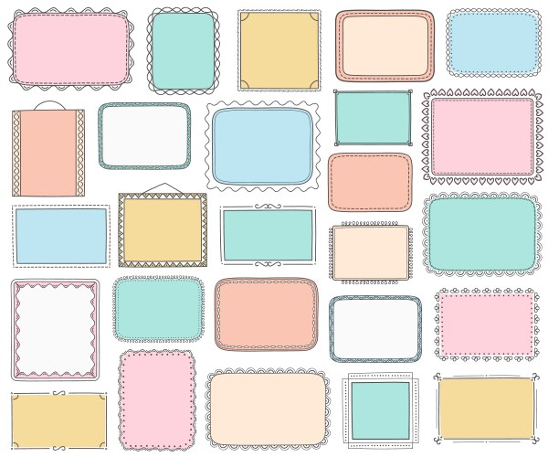 Remarks Frame Cartoon frames for remarks Royalty Free Vector Image