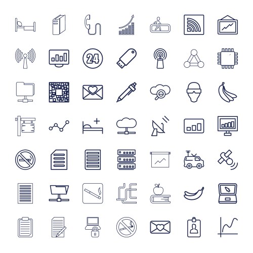 Information icons vector image