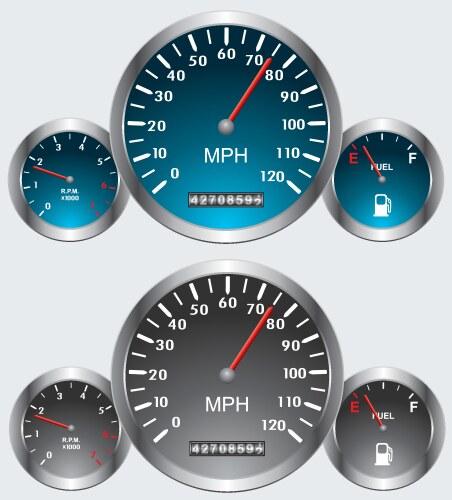 Car dashboard isolated Royalty Free Vector Image