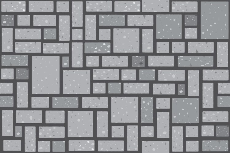 Grey stone wall texture seamless background Vector Image