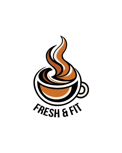 fresh and fit t shirt design vector