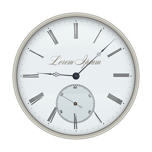 Retro Rococo Clock Vector Antique clock Royalty Free Vector Image - VectorStock