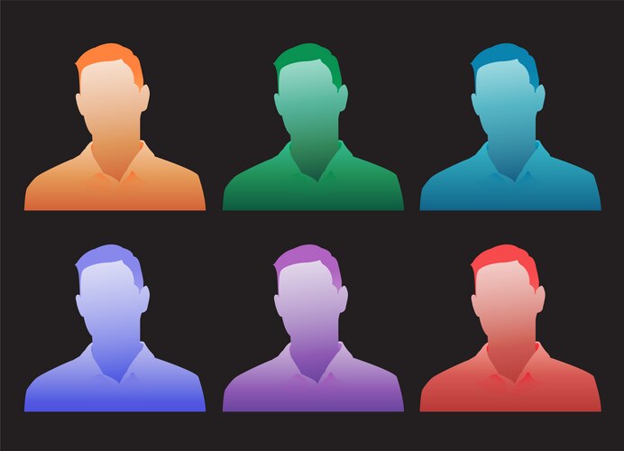 Anonymous profile pic person male Vector Images & Graphics for ...