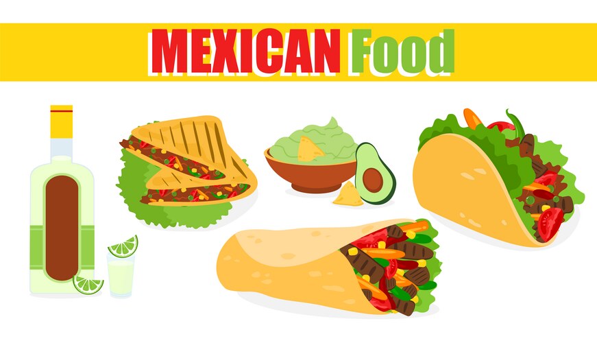 Traditional mexican food Vector Image