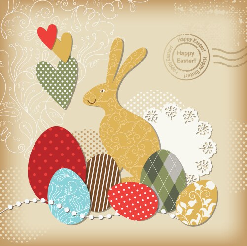 Easter greeting card Royalty Free Vector Image