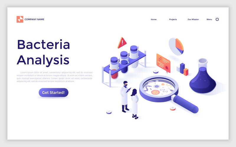 Microbiology Lab Isometric Royalty Free Vector Image