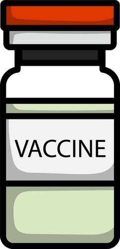 Covid vaccine icon vector image