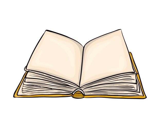 Open book cartoon symbol icon design beautiful Vector Image