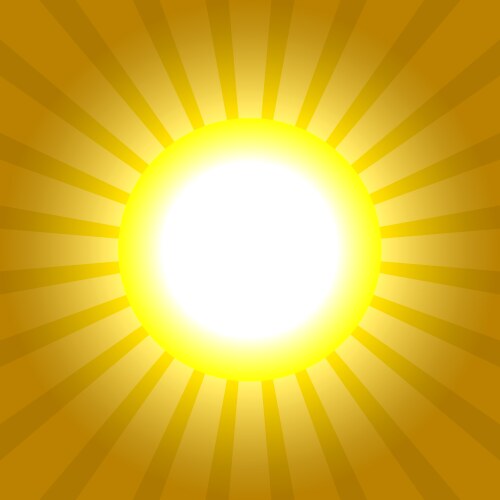 Abstract sun rays wavy yellow and white Royalty Free Vector