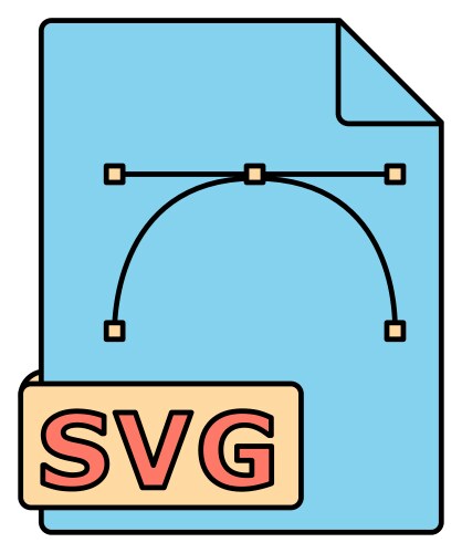 Svg file format icon scalable graphics symbol vector image