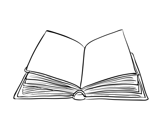 Open book cartoon symbol icon design beautiful Vector Image