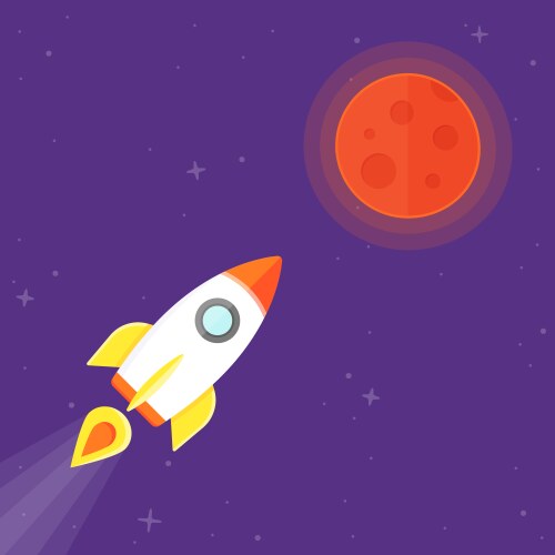 Mars planet Royalty Free Vector Image - VectorStock