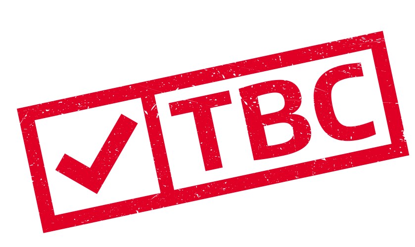 Tbc rubber stamp vector image