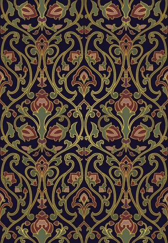 Gold pattern with birds Royalty Free Vector Image
