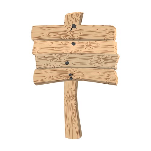 Vintage Wooden Signboard – Royalty-Free Vector | VectorStock