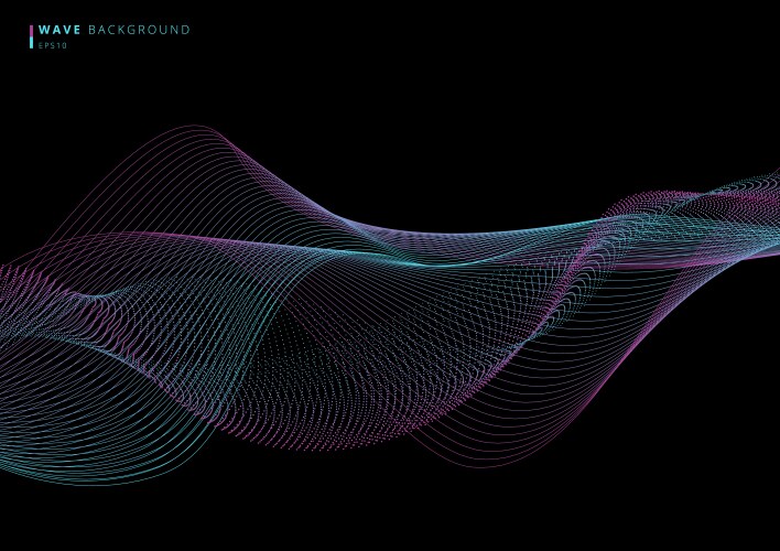 Abstract music sound wave Royalty Free Vector Image