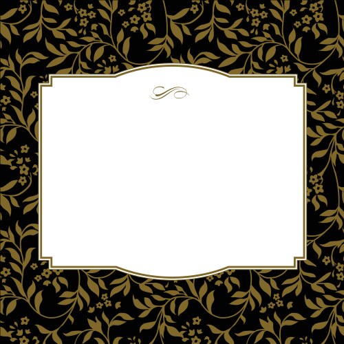 Ornate gold frame Royalty Free Vector Image - VectorStock